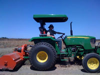 Beau Fife mowing access roads